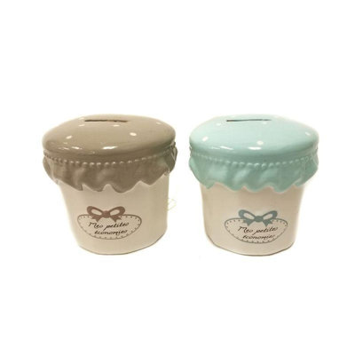 Ensemble de 2 pots de petites économies Aldegonde