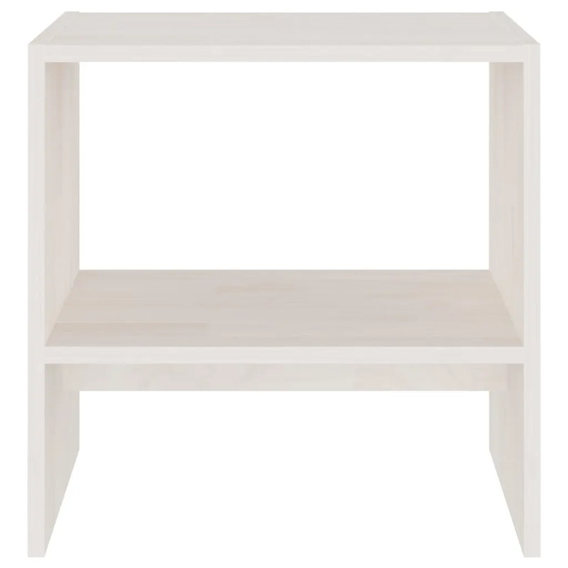 Calbe 40cm W Bedside Table, Individual, White