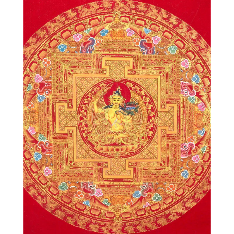Manjushree Mandala (Brocadeless Thangka)