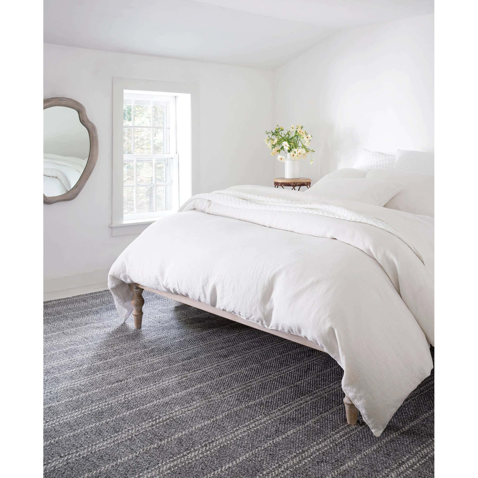 Lush Linen Duvet Cover Set, King Duvet Cover, White