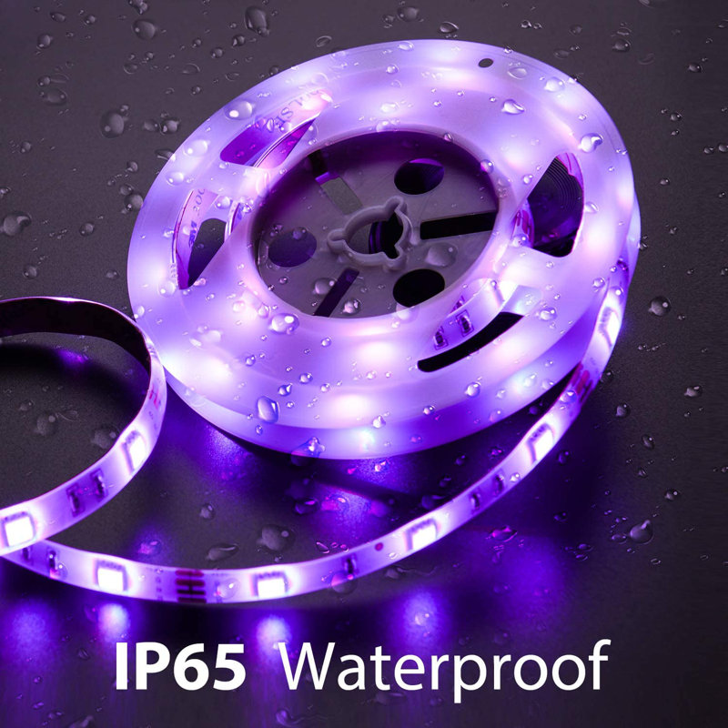 5ft Motion Activated RGB Strip Light with Remote Control