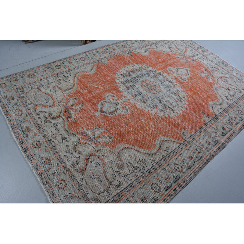 Tapis turc, tapis rétro, grands tapis boho, tapis géométriques verts, tapis oriental, tapis tissé à la main