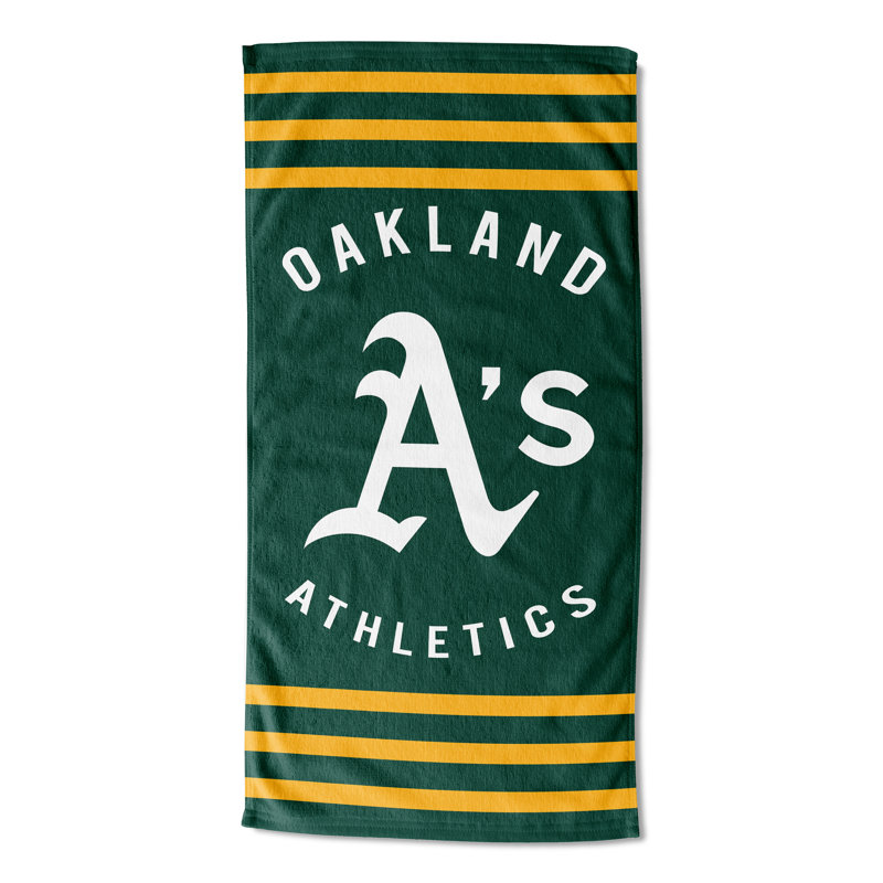 Cotton Blend Lightweight Beach Towel, Oakland Athletics