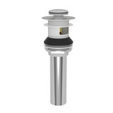 Push Pop-Up Bathroom Sink Drain with Overflow Holes