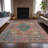 Machine Washable Indoor/Outdoor Xhevrie Orange Rug-111825094