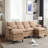 U Shaped Modular Sectional Sofa Couch-1653888507