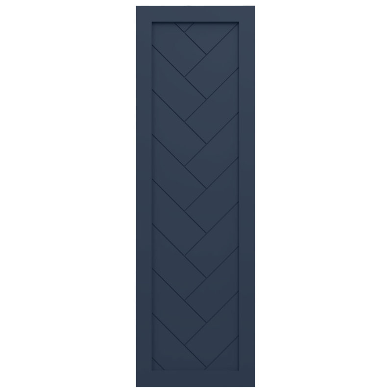 Volets de style moderne EnduraCore, Bleu nuit sans étoile, L 15 po, 63"H