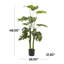 Plante artificielle verte Monstera vert avec pot en plastique noir