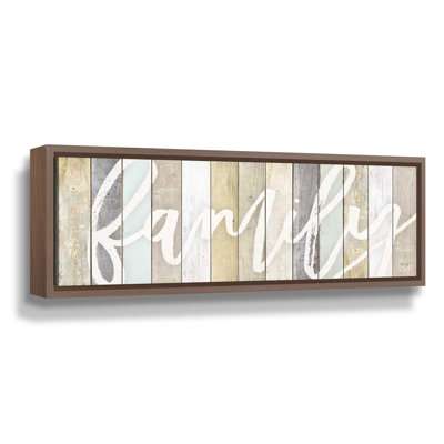 « family », art textuel sur toile