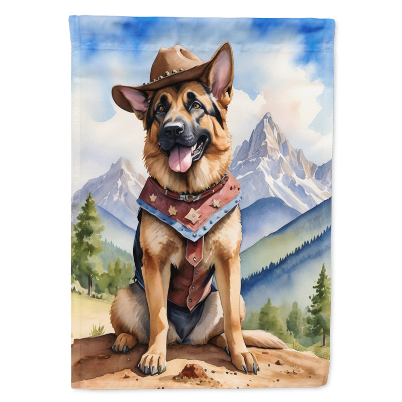 Drapeau Cowboy Welcome House, Berger allemand