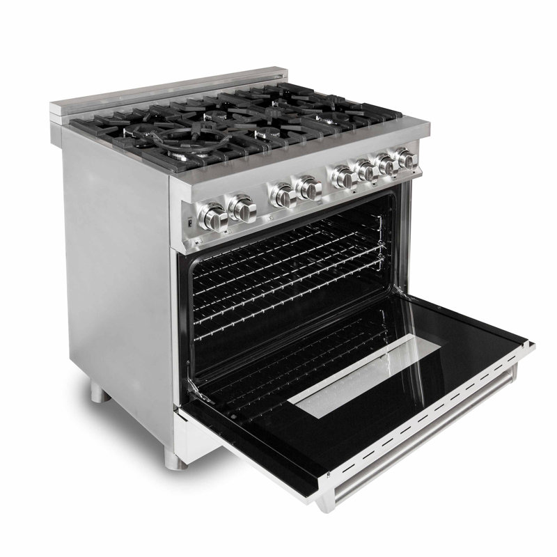 Ensemble de cuisine 2 pièces avec hotte autoportante à double combustible 36 po et hotte murale 36 po, Blanc mat