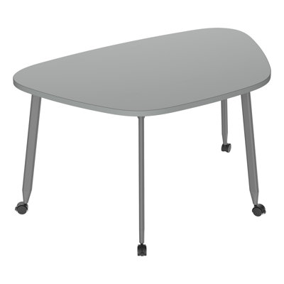Mobile Rounded Trapezoid Table – Versatile Interactive Teamwork