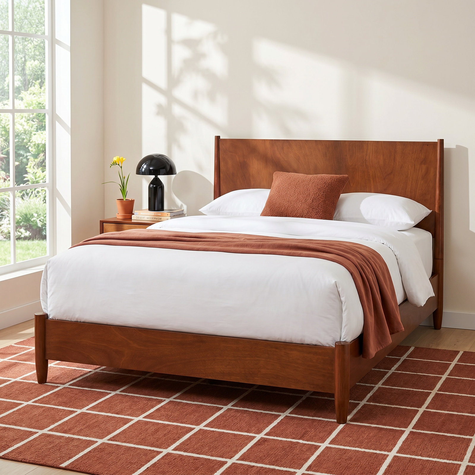 Williams Bed, California King, Chestnut