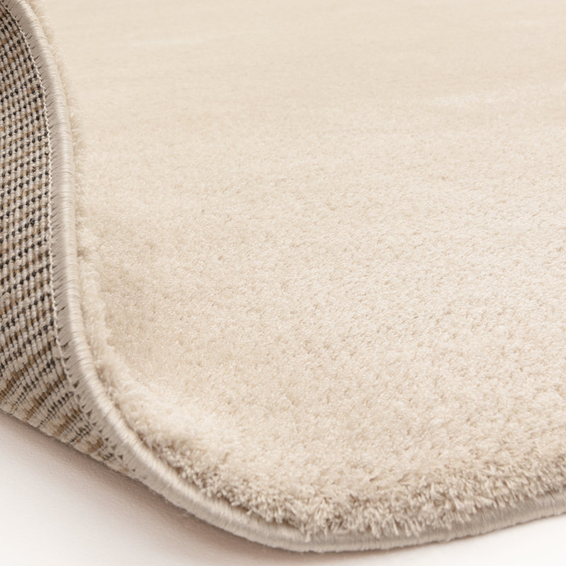 Symaya Cosy Shaggy Ivory Area Rug, Rectangle 80 x 150 cm
