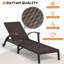 Outdoor Lounge Chairs Set Of 2 With 6 Adjustable Position Backrest 115-180° For Poolside, Backyard, Lawn, Deck-1963337633
