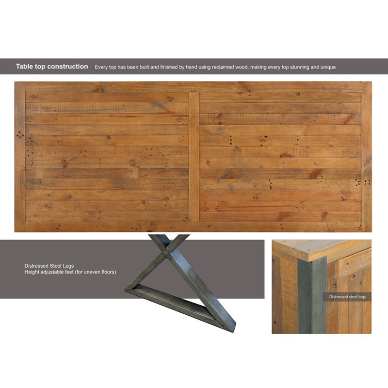 Abrew Dining Table, 74 x 230 x 95 cm