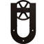 Ensemble de quincaillerie de porte de grange simple standard Premium Wagon Wheel Horseshoe Roller Hanger-788585532