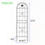 Paquet de 4 treillis de jardin en métal antirouille pour plantes grimpantes, support de fleurs extérieur durable et facile à installer-553266413