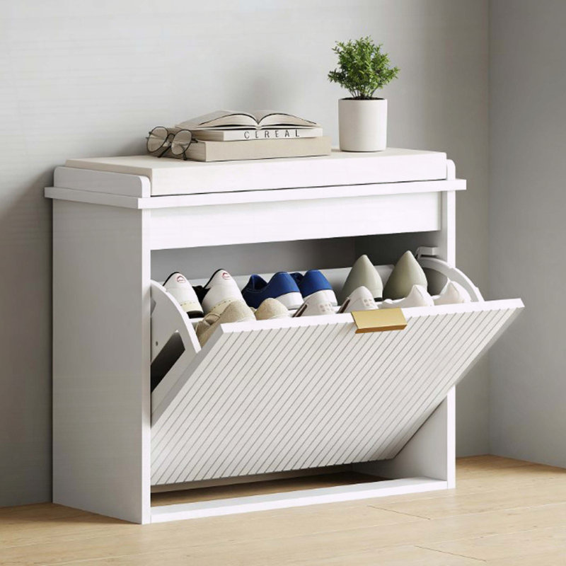 Banc de rangement pour chaussures avec siège rembourré