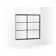 Elate Sliding Bath Door, 56-3/4-In H X 56-1/4 - 59-5/8-In W, With 1/4-In Thick Frosted Glass With Rectangular Grille Pattern