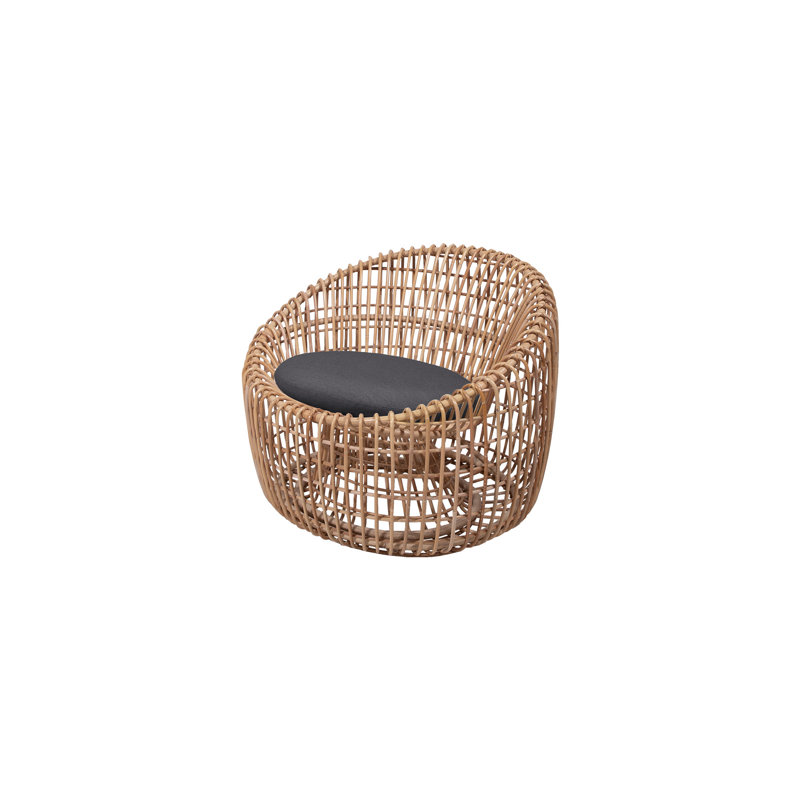 Nest Papasan Chair with Cushions, Gray