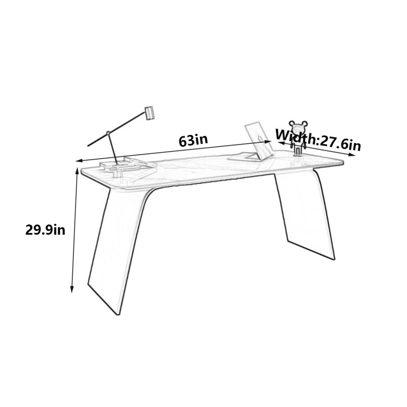 Bartsch, H 29,9 po x l 63 po x P 27,6 po