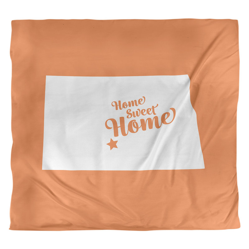Housse de couette bismarck doux, Housse de couette pour très grand lit, Orange, Microfibre