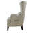 Sonali Upholstered High Wingback Accent Chair Latte-93547760