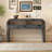 Retro Curved Sofa Table Console Table Entryway Table with 2 Large Drawers-560718865
