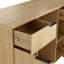 Buffet avec mini réfrigérateur - aspect flottant, prise UL, 2 tiroirs + 2 portes