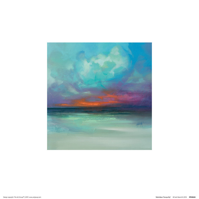 Hebridean Tranquility by Scott Naismith - Painting, 30cm H x 30cm W x 0.01cm D
