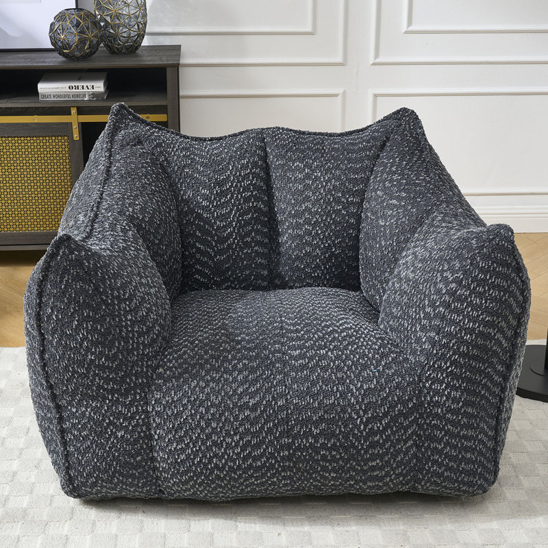 Fauteuil à billes Chenille, Chenille noir, H 30,7 po x l 47,2 po x P 36,2 po
