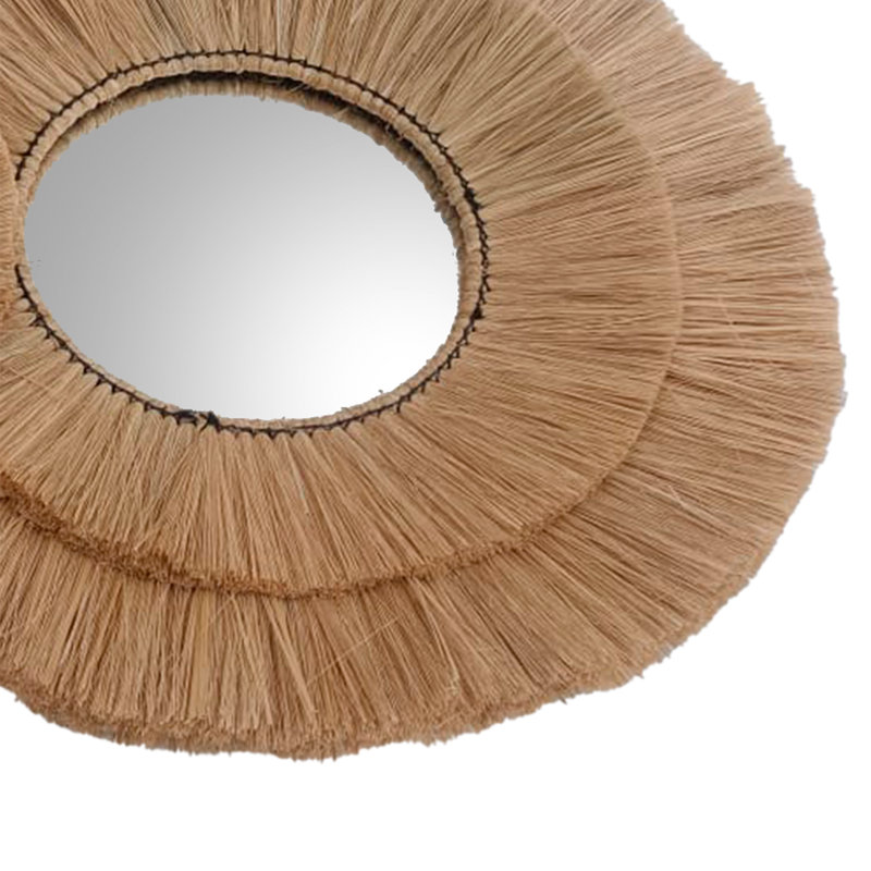 Tyrel Rattan Novelty Wall Mirror