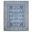 Tapis oriental noué à la main 8 pi 2 po x 9 pi 8 po, style kazak, 100% laine, teinture naturelle, style oriental, 8 pi 2 po x 9 pi 8 po