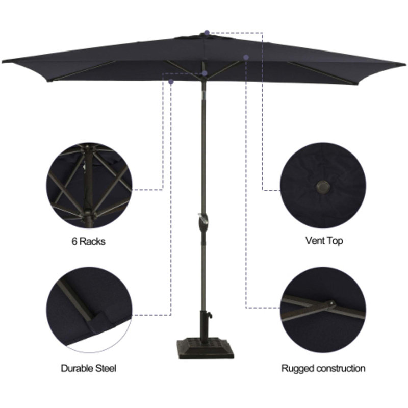 15 twin patio umbrella 15 ft Outdoor Double-Sided Patio Umbrella with 48 Solar LED Lights and Umbrella Base Wine