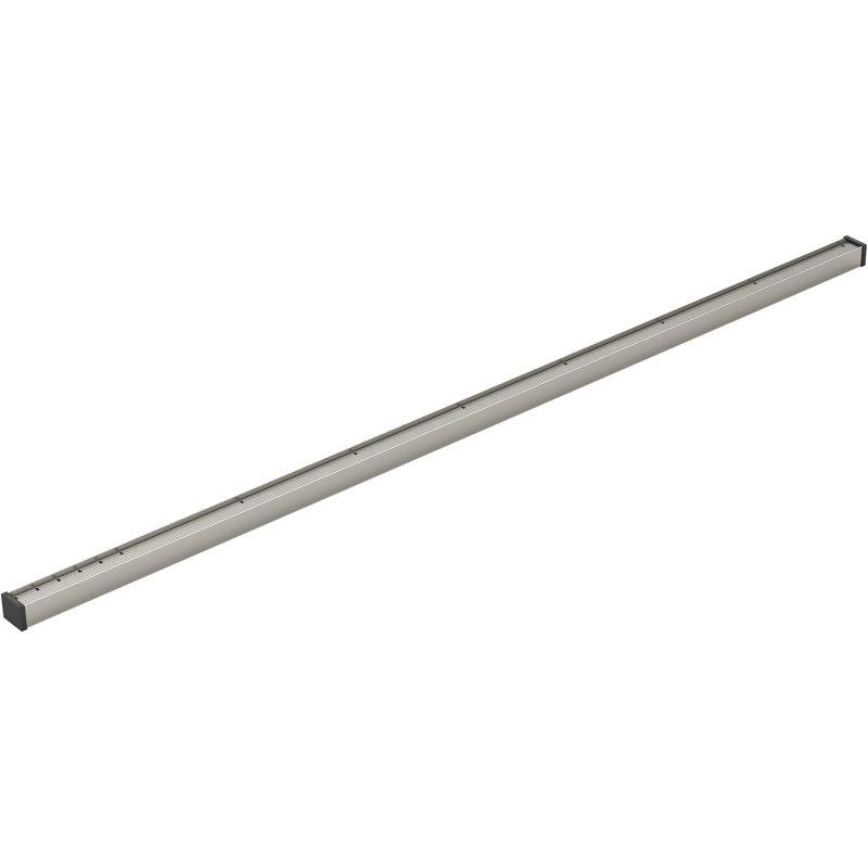 Linear Grid Shower Drain, Anodized Brushed Nickel