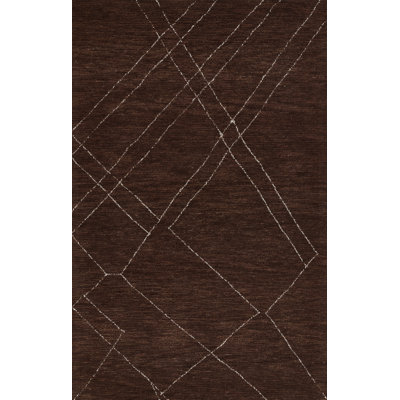 Hand-Woven Abstract Wool Rug
