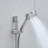 10Inch Shower System, Slide Bar Shower Faucets Sets Complete Round Shower Heads And 5Spray Handheld Combo, Wall Mounted Matte Black Shower Faucet
