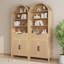 Aterlia 78.7" Arched Storage Bookcase-1773874411