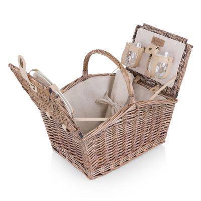 Piccadilly Romantic Picnic Basket with Outdoor Dining Set for 2