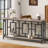 2-Tier Console Table Entryway Table Display Stand with Open Storage