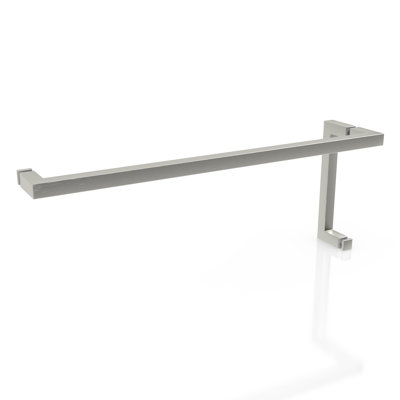 Mimas 43.25 in. x 78 in. Fully Frameless Glass Hinge Towel Bar Shower Door