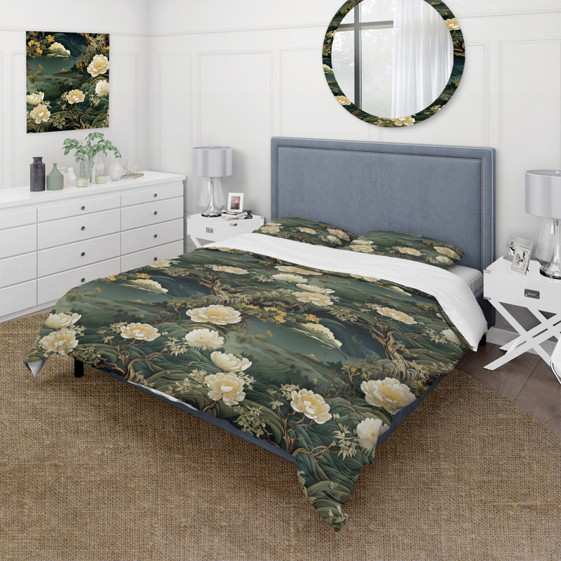 Literie Natures Harmony II, Housse de couette simple + 1 taie décorative stan