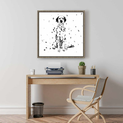 Dalmatian Dog Framed Canvas | Bedroom Pet Decor | Home Art