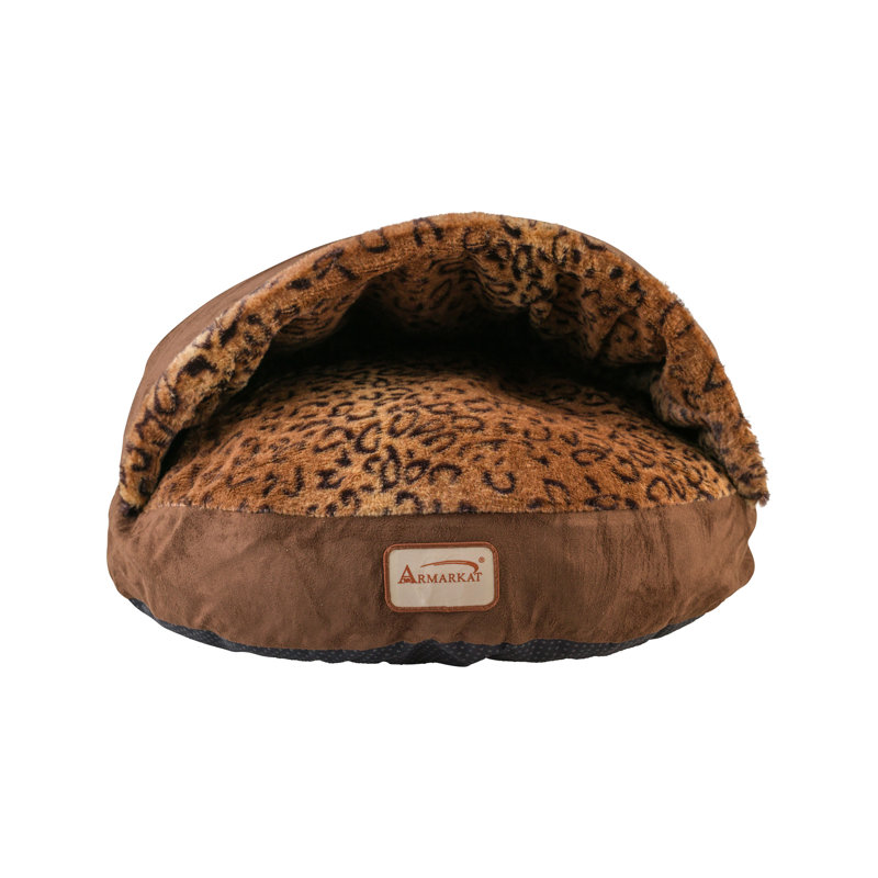 Armarkat Cat Bed Animal Print Faux Fur Pet Bed