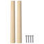 Vidaxl Straight Handle Natural Wood Color Cabinet Hardware Furniture Handles