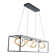 Sinclair Dimmable LED 3 Light Linear Pendant 3000K in Black/Gold Leaf