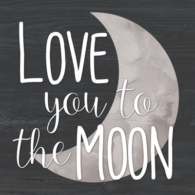 Love You To The Moon 5 - Wrapped Canvas Print