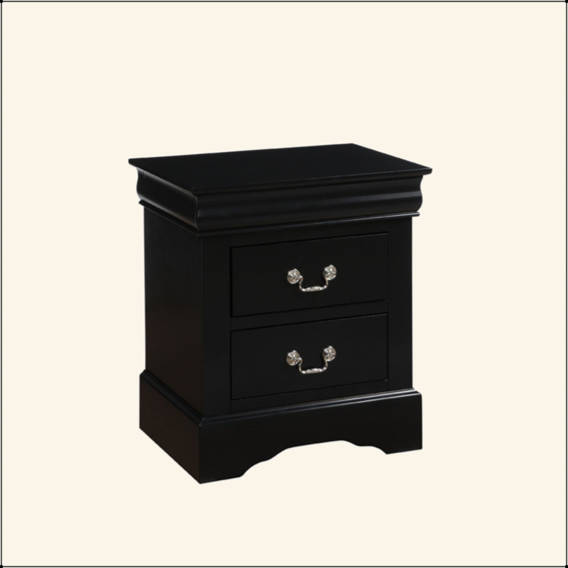 Table de chevet Louis Philippe III, Blanc