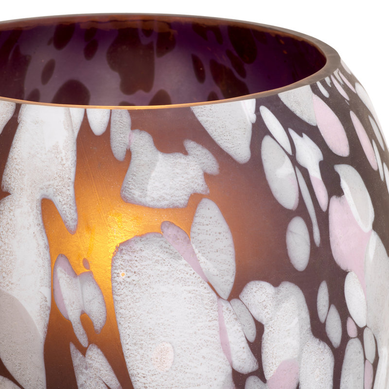 Vase Foxdale S Multi Colour Glass, 15.75" H x 14.7" W x 14.7" D